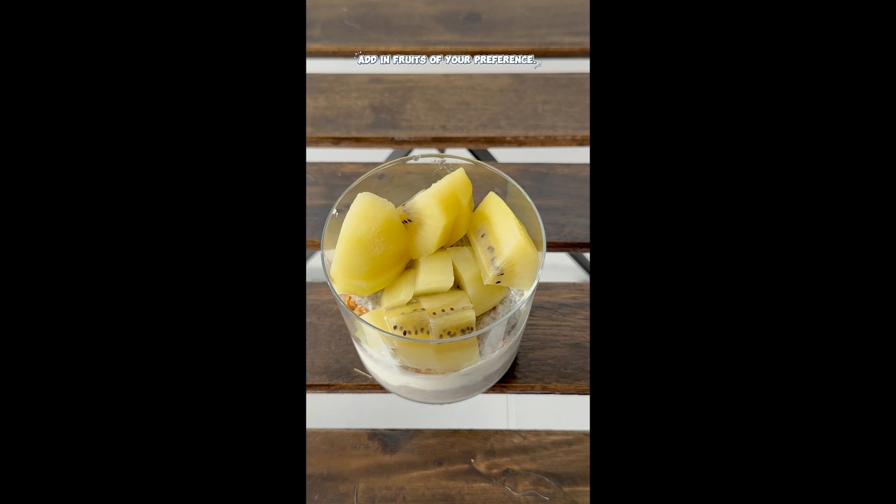 Chia seeds parfait for glowing skin 