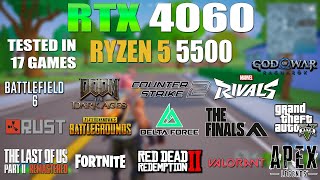 RTX 4060 + Ryzen 5 5500 : Test in 17 Games - RTX 4060 Gaming Test screenshot 2