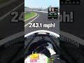 243 MPH?! 😱 Here's what it looks like from the cockpit 🏎️