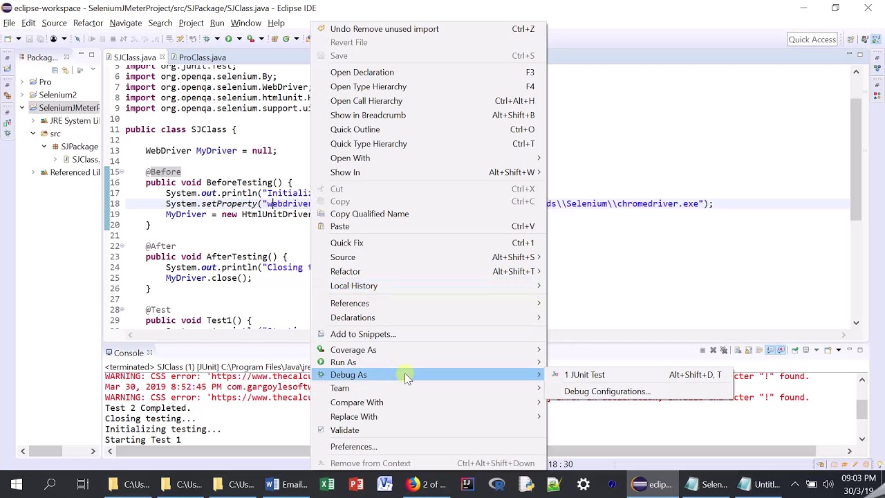 JUnit JMeter Headless Browser - YouTube
