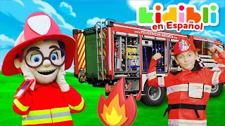 Los Niños Se Entrenan Para Ser Bomberos | Los Niños Juegan A Fingir ⛑ Kidibli