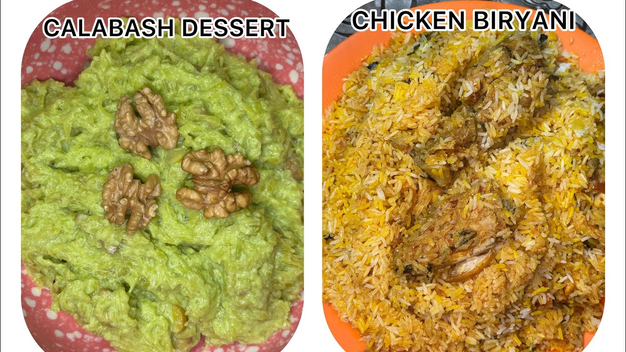 Alzamzam presents you the recipe of “AUTHENTIC CHICKEN BIRYANI AND CALABASH DESSERT”😋