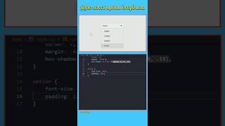 Style select option dropdown | Html Css | #coding #design #programming #html #css #animation