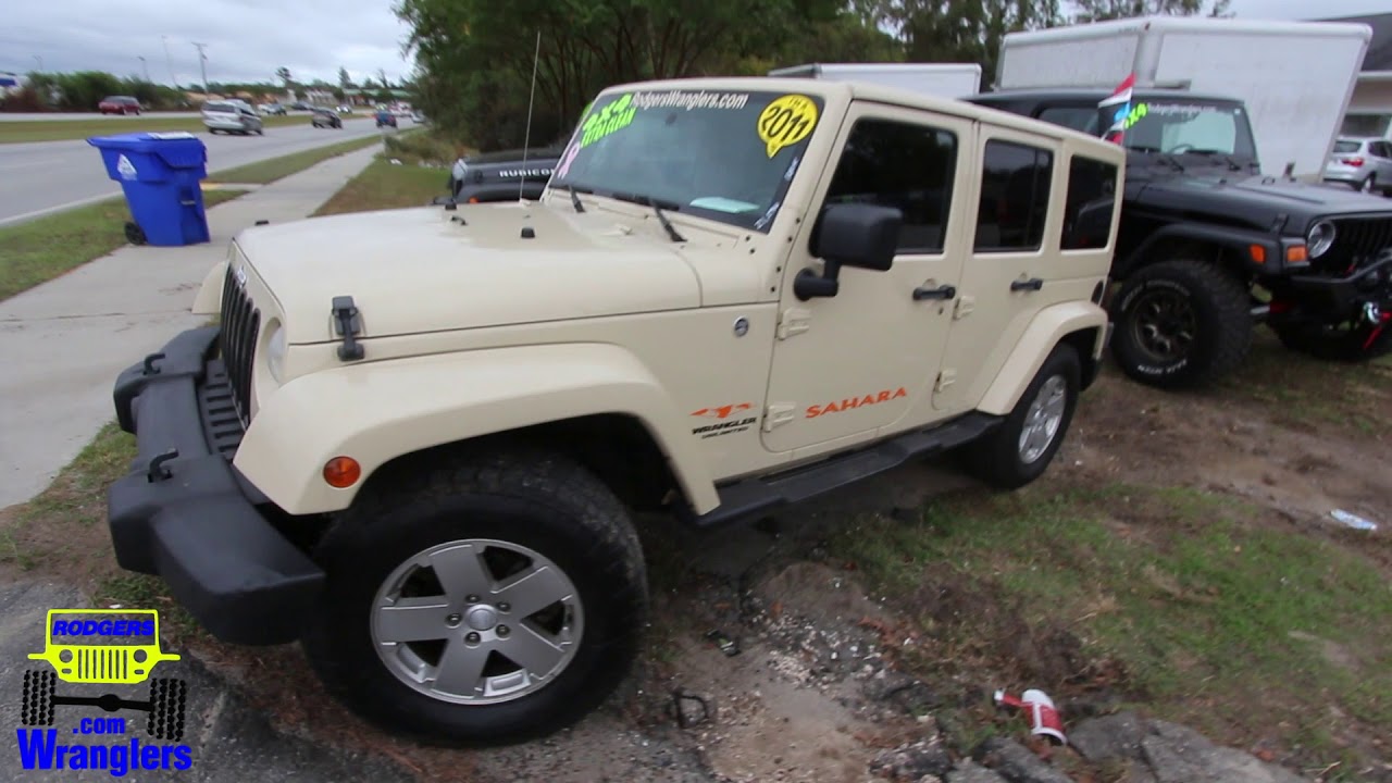 2011 Jeep Wrangler Unlimited Sahara Desert Sand Color Rodgers