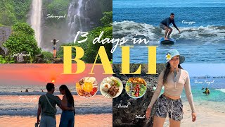 13 วันใน BALI VLOG (1/2)🌺 สถานที่ไหนที่จะไปขี่จักรยาน อาหาร โรงแรม ช้อปปิ้ง ดำน้ำ ซูร์ฟิ่ง