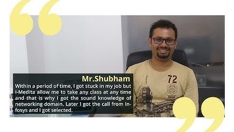 Mr Shubham Shares his Training Experience After Getting Placed in Infosys