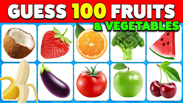 Guess the Fruit and Vegetable in 3 seconds 🍎🥑🍍 | EASY to IMPOSSIBLE