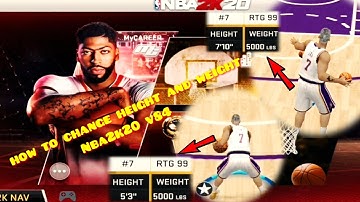 Tutorial /How to change height & weight Nba2k20 V84 for Android