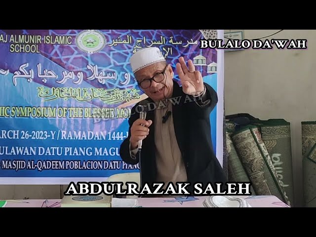 Abdulrazak Saleh - @ Dulawan Datu Piang, Masjid Al-Qadeem ( Part 1 ) class=