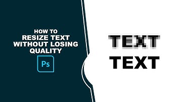 How to resize text in photoshop without losing quality