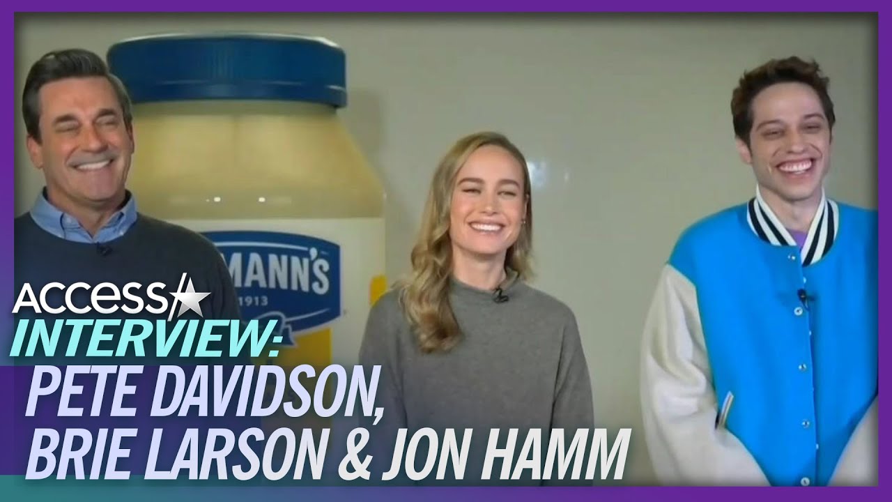 Pete Davidson, Brie Larson & Jon Hamm Had 'A Blast' On Super Bowl Ad Set