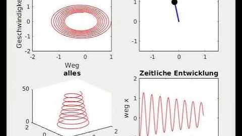 Simulation harmonic dampded oscillator path and phase space