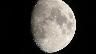 Incredible Moon Floating by in Real Time
