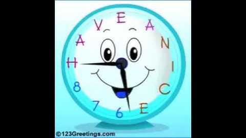 Smiling clock