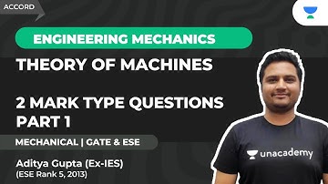 #1 GATE 2023 : Theory of Machines 2 Mark Type Questions Part 1 | TOM | Aditya Gupta
