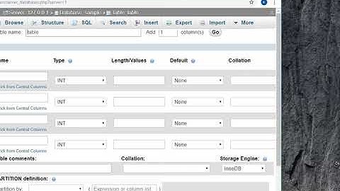 How to Create database, add table, drop table and export in phpmyadmin