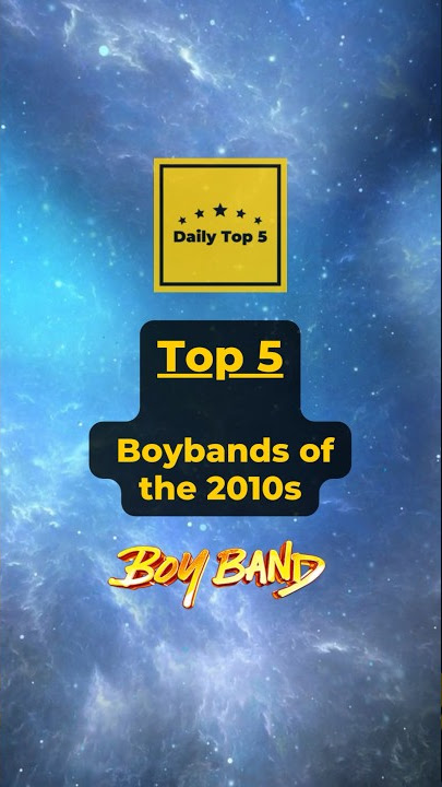 Top 5: Boybands of the 2010s #shorts #top5 #boyband
