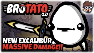 NEW LEGENDARY Excalibur Weapon Does MASSIVE Damage!! | Brotato 1.0