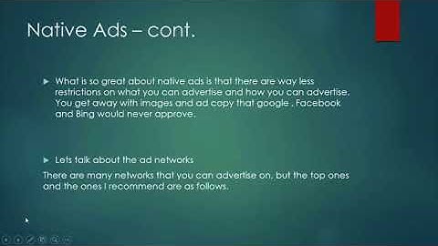 Introduction To Native Ads | CPA Masters Academy