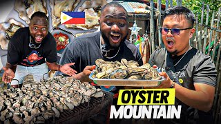 Philippines OYSTER MOUNTAIN!! Best Filipino Food + Fresh Squid, Bangus, Shrimp in Cebu!!