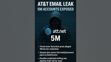 ATT Email Compromise #cyberattack #news