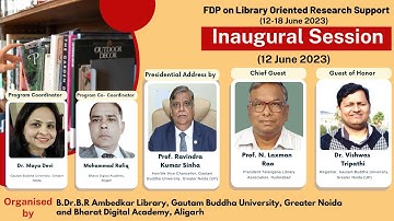 Inaugural Session Faculty Development Program (FDP) on Library Oriented Research Support