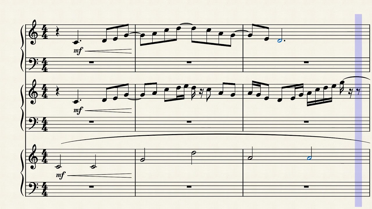 4 Bar Pentatonic Heterophonic Melody by Dmitry K.