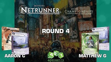Android: Netrunner - 401 Games Store Champs - Round 4 - Feb 24 2018