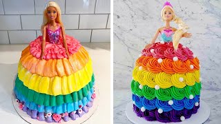 Best Of Princess Rainbow Cake Decorating Ideas | Top Pretty Cake Decorating Tutorials | Doll Cake 7