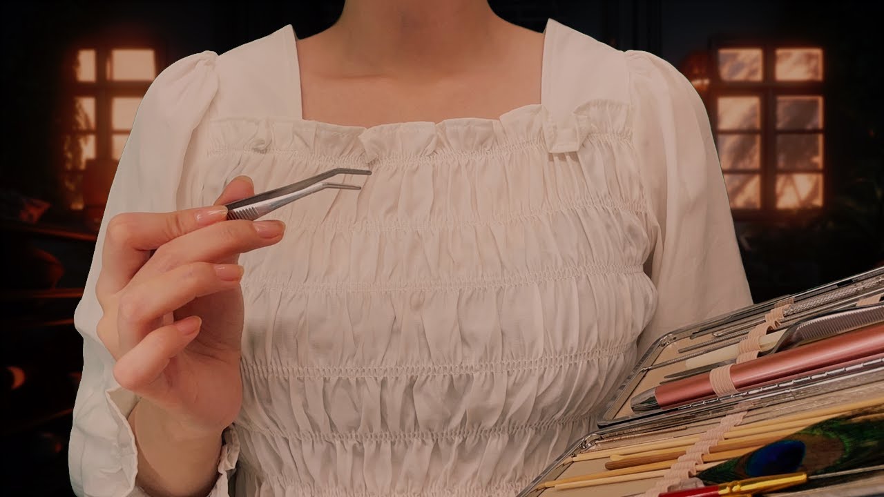 Позволь мне познакомить тебя с приятным звуком мягкой и нежной очистки ушей💕 ASMR