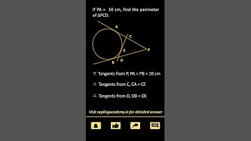 From an external point P, two tangents, PA and PB ... | 10th Board Important Questions CBSE 2023-24