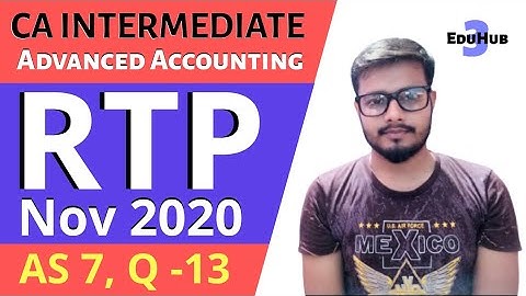 CA Inter RTP Nov 2020 || Advanced Accounting || AS 7 Construction Contracts ||