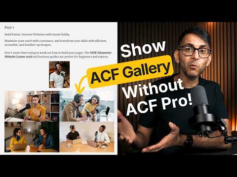 Show ACF Images as Gallery without ACF Pro - Elementor Single Post