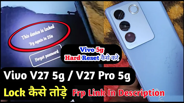 Vivo V27 5g, V27 Pro 5g Ka Lock Kaise Tode/ Vivo 5g Ka Lock Kaise Tode / Pattern Pin Password Unlock