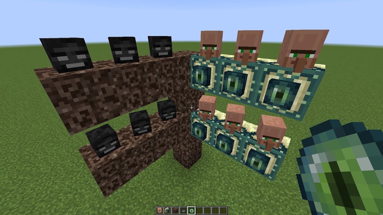 what if you create a VILLAGER WITHER STORM in MINECRAFT - YouTube