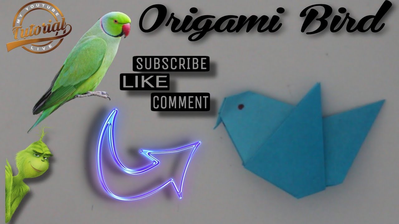 How to Make a Paper Bird Easy - Origami Bird Tutorial - YouTube