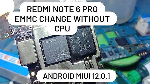 Redmi Note 6 Pro emmc change only without cpu | Latest Ver 12.0.1 #note6pro #emmc #mobilerepairing