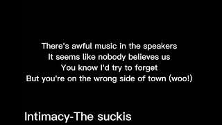 Intimacy-The sukis-lyrics
