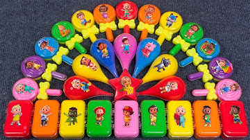 Cocomelon Clay & Slime Colors! Mixing with JJ, TomTom, YoYo, Cody & More ASMR 💖