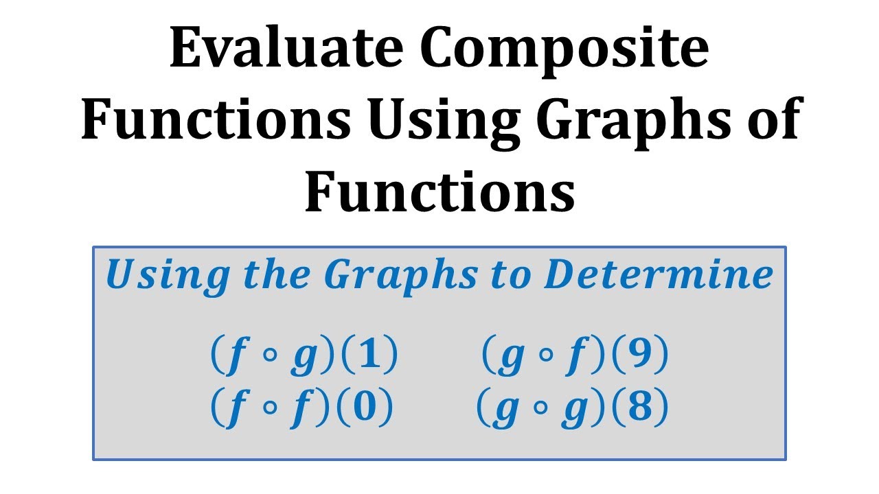 Ex Evaluate Composite Functions From Graphs Youtube