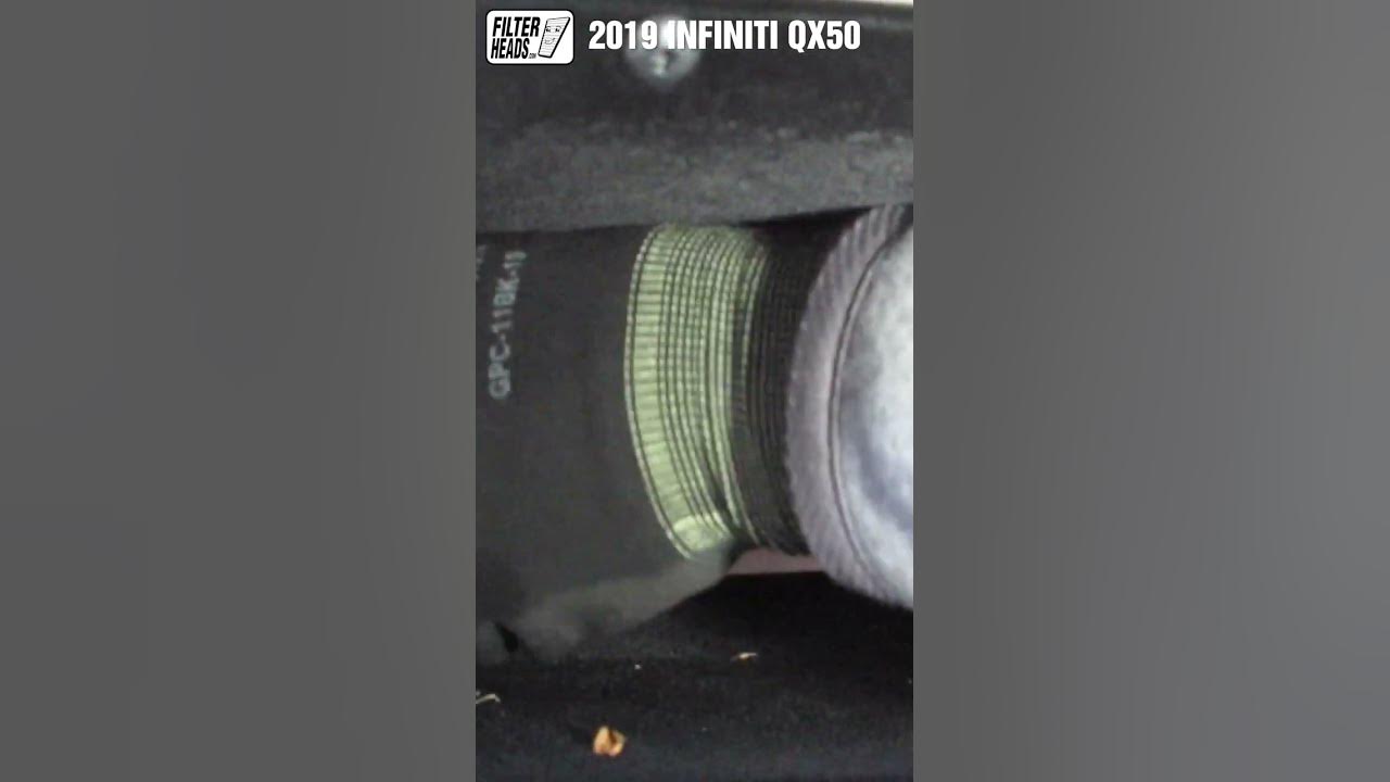 2019 2020 Infiniti QX50 Cabin Air Filter Install AQ1278C YouTube
