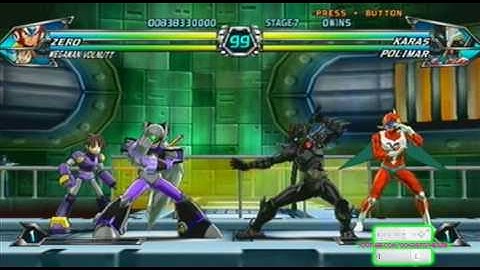 Zero and Megaman vs Polimar and Karas - Tatsunoko vs. Capcom: Ultimate All-Stars [dc28]