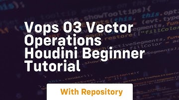 vops 03 vector operations houdini beginner tutorial