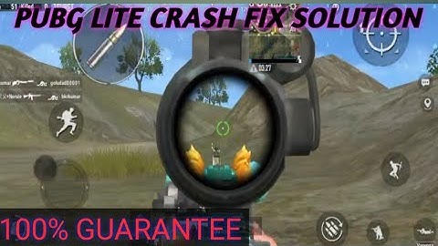 PUBG LITE CRASH PROBLEM FIX #pubgmobilelite  #crashfix #solution