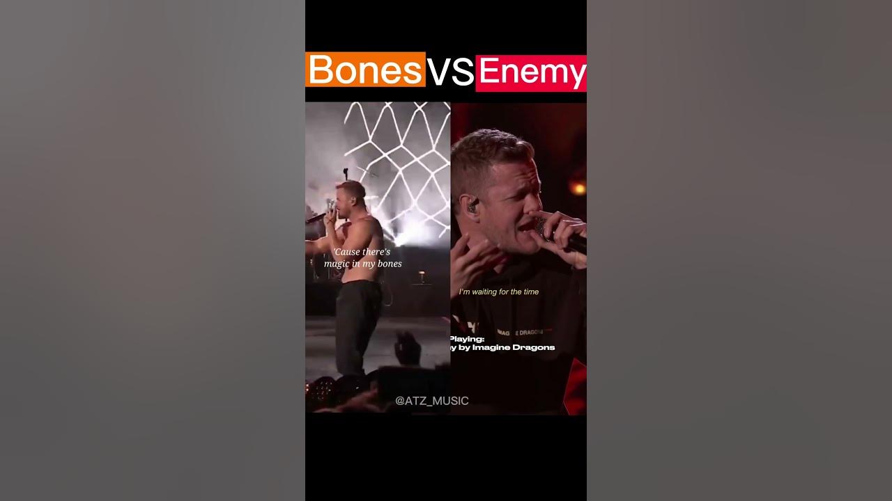 Imagine Dragons Bones versus Enemy #livepeformance #noautotune #shorts
