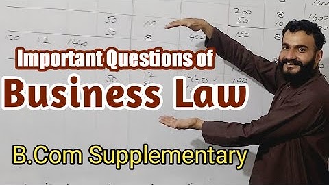 important Questions of Business Law | supplementary question business law |