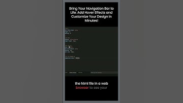 Bring Your Navigation Bar To Life: Add Hover Effects and Customize Your Design In Minutes!