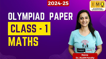 Class 1 Math Olympiad  2024-25 | Olympiad Exam Class 1 | IMO Olympiad Class - 1 #imo #olympiad #kids