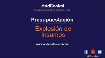 Explosión de Insumos