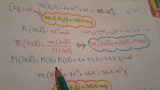 التمرين1 في درس كمية المادة و المول+جذع مشترك علمي